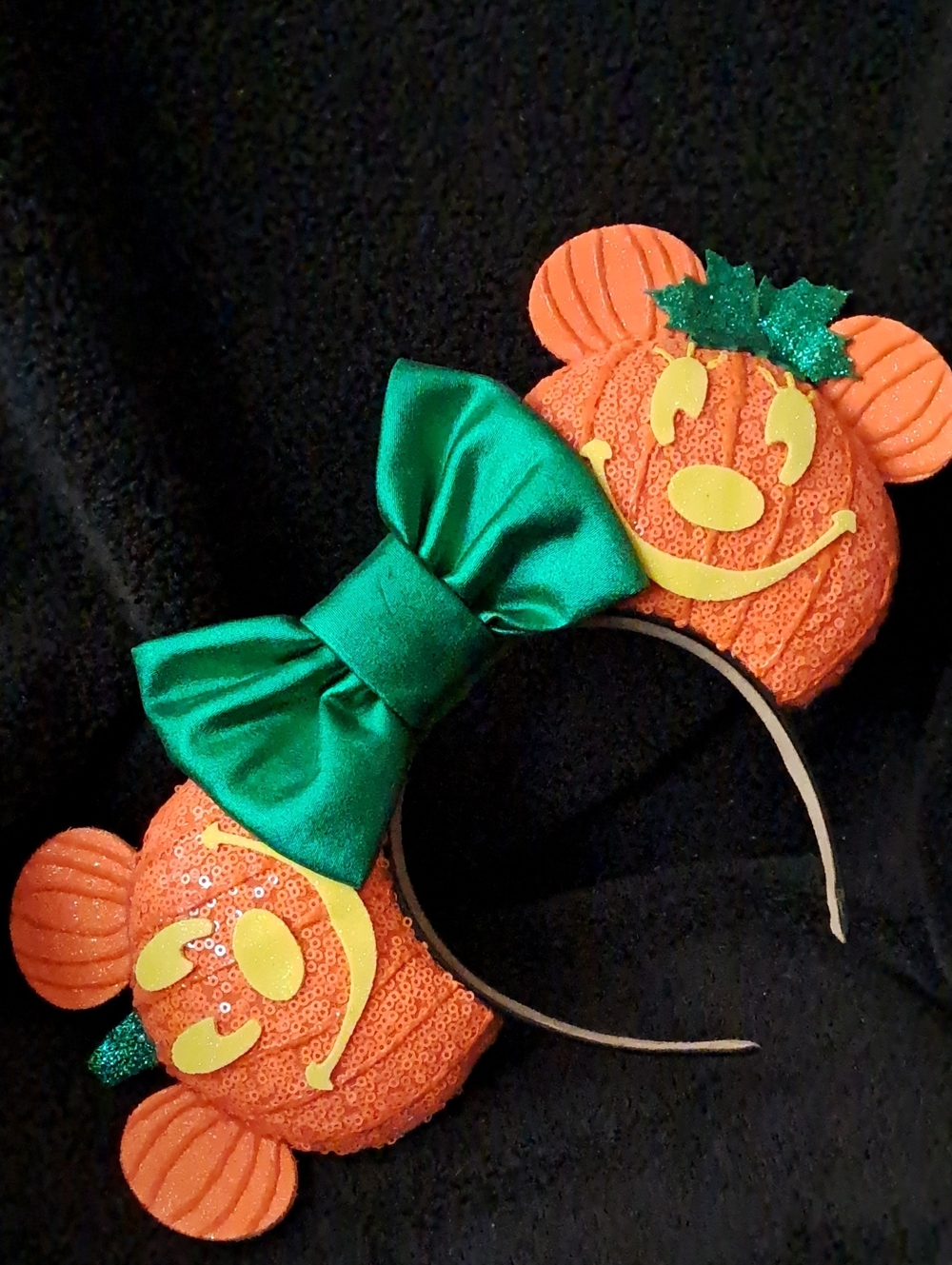 Handmade Mickey and Minnie Pumpkin Ears